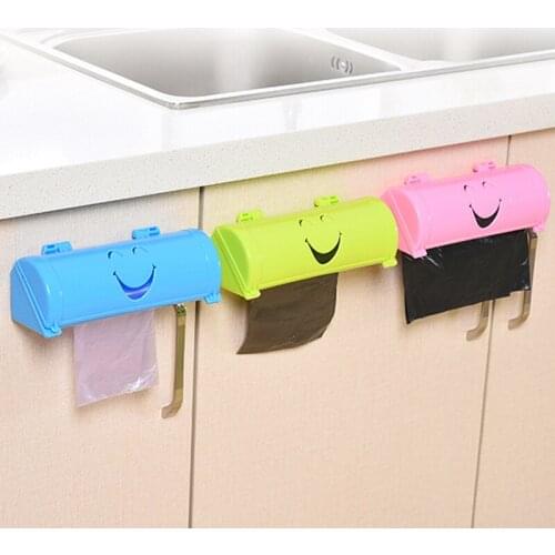 5 Colors Plastic Garbage Bags Storage Rack Storage Box Kitchen Bedroom Bathroom Garbage Bags Home Storage Holder Organizer
