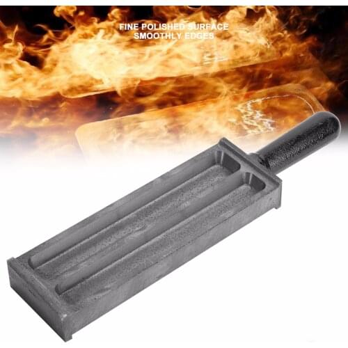 Portable Graphite Ingot Mold Mould Crucible for Melting Casting Refining Gold Silver Metal, Black , with Handle Design