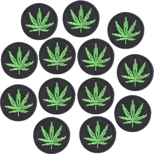 Prajna Wholesale Leaves Cartoon Iron On Patch Cheap Embroidered Patches For Clothing Kid Parches Sewing Patch on Clothes Badges