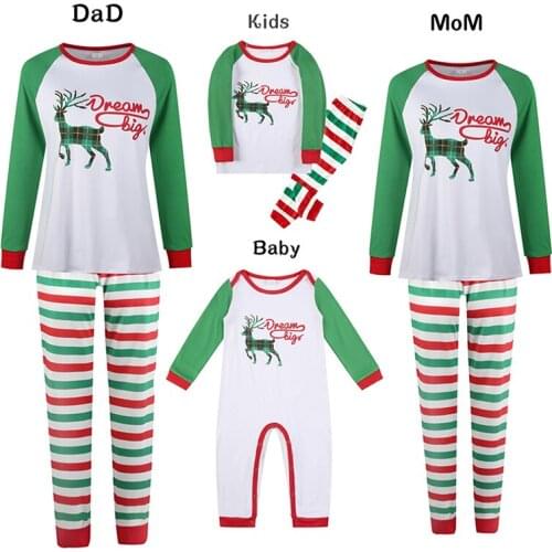Christmas Matching Family Clothes 2021 Father Son Romper Baby Mother Daughter Clothes Family Pajamas Clothes Set