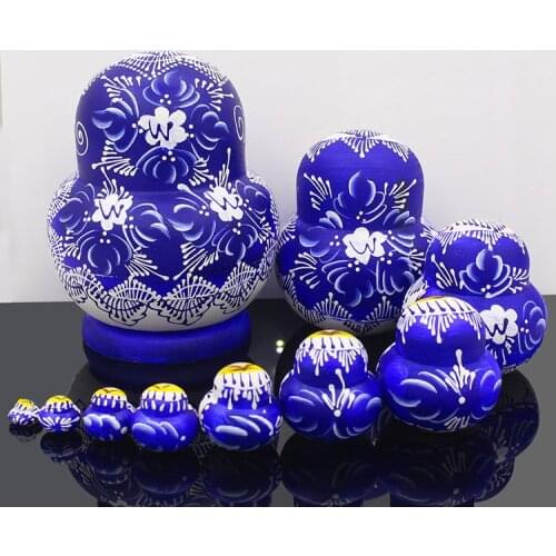Russian crafts no smell of formaldehyde dried basswood Matryoshka ten layers educational toys home accessories home decore