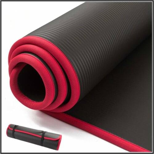 10MM High Quality Edging Thicken NBR Yoga Mat Anti-Slip Healthy Exercise Fitness Mat For Gym Home Tasteless Fashion Pads