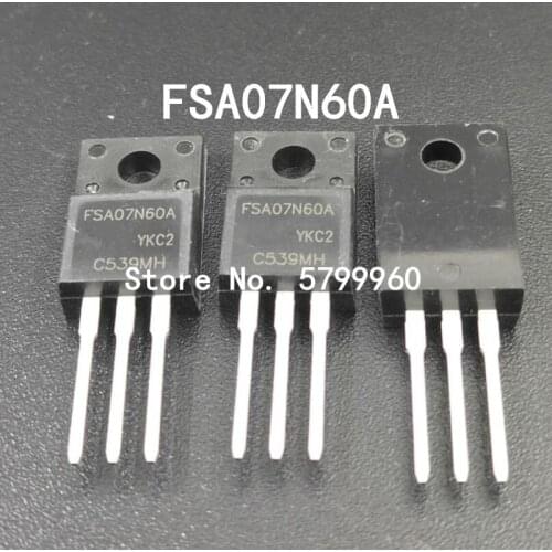 10pcs/lot FSA07N60A TO-220F 600V FET transistor
