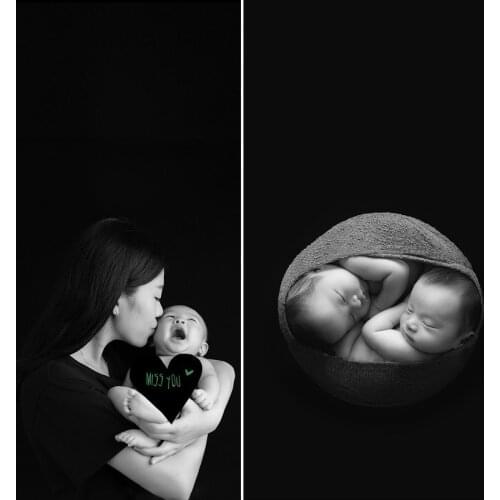 150CM /200CM Black Fabric Solid Photo Backdrops Photo Studio Background Newborn Photography Props Blanket