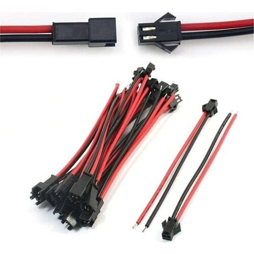 20pcs/set Male to Female Plug Terminal Wire ConnectorLine for LED Downlight Ceiling Lamp JST Plug Cable