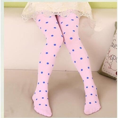 3pc/lot Girls Stockings Tights Baby Children Girls Tights Kids Dots Velvet pantyose 3-8 Years