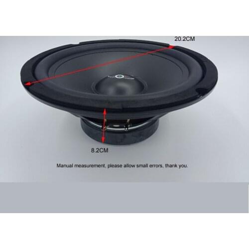 8Inch Speaker 8Ohm 400Watts Woofer HiFi Stereo Stage KTV Home Theater Audio Mid-Bass Louderspeakers