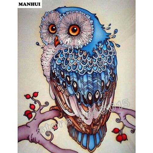 Diamond Embroidery DIY Diamond Painting Cartoon owl Diamond Painting Cross Stitch Rhinestone Decoration ABC309