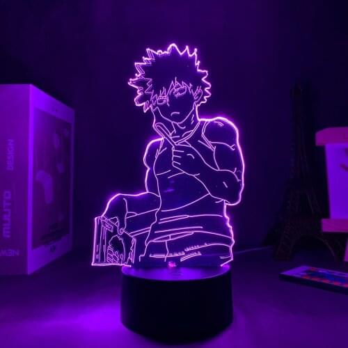 Anime Lamp Bakugo Manga My Hero Academia for Bedroom Decor Birthday Gift Manga Gadget My Hero Academia Katsuki Bakugo