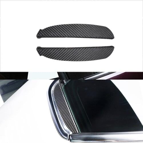 Car True Carbon Fiber Car Window B C Pillars Auto Stickers Trim Covers Car Styling For Maserati Ghibli 2014-2019