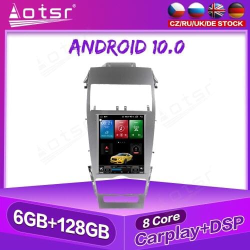 6+128GB Android 10 Radio Car Multimedia Player for Lincoln MKC MKZ 2013 - 2020 Auto Stereo GPS Navigation Tape Recorder HeadUnit