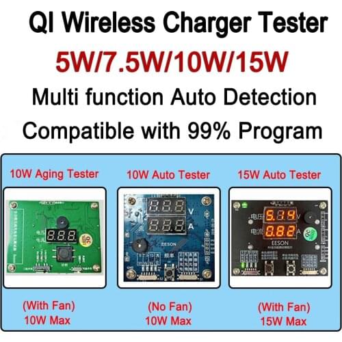Wireless Charger Tester QI Wireless Charging Detection Tool Smart Watch Phone Charge Power Voltage Current Load Digital Detector