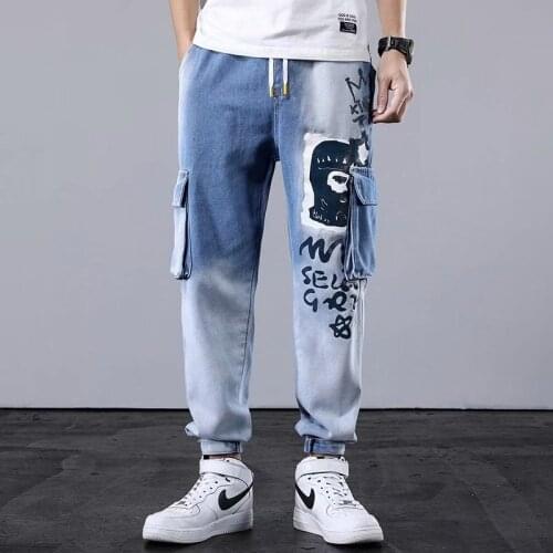 High quality Mens Cargo Pants Streetwear Joggers Men Trousers Harem Pants Casual Men Clothing Hip Hop Elastic Waist Men pant