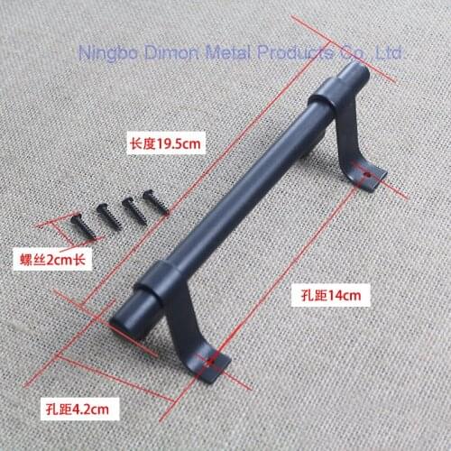 Dimon Stainless steel door handle wood sliding door handle America style sliding barn door handle Iron art handle DM-WDL012