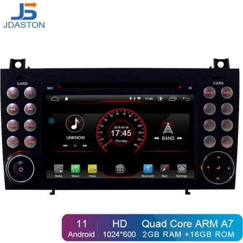 JDASTON Android 10.0 In Dash 2 Din Car DVD Player For Mercedes Benz SLK R171 SLK230 W171 Car GPS Radio Audio Multimedia Stereo