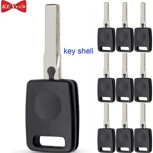 KEYECU 10pcs for Audi A2 A3 A4 A6 A8 Cabrio RS6 S3 S4 S6 S8 TT Transponder Key Shell Case Fob Housing Cover