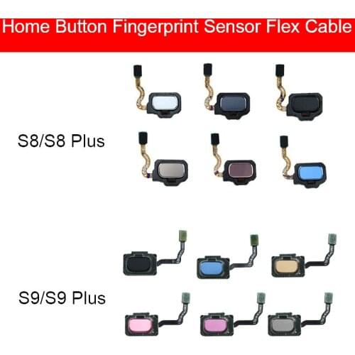 Home Button Flex Cable Ribbon For Samsung Galaxy S8 S9 Plus Back Return Key Botton Fingerprint Touch Replacement Repair Parts