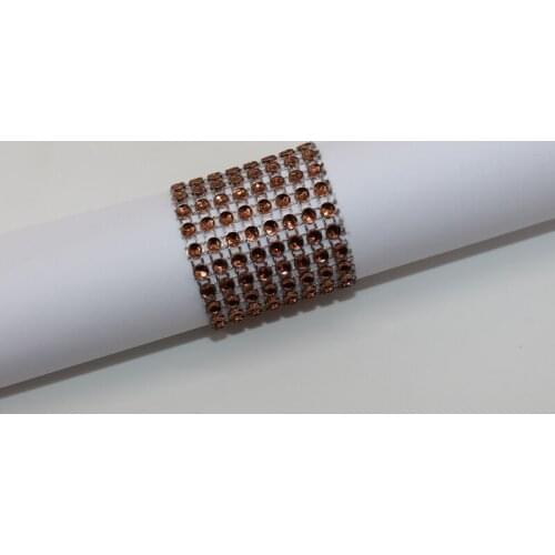 Laial Napkin Rings 500 Pcs\lot Brown DIY Plastic Napkin Ring Chair Sashes Bows Holder For Wedding Event Festive Party Supplies