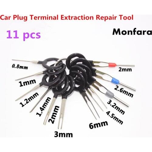 Auto Car Plug Circuit Board Wire Harness Terminal Extraction Pick Connector Crimp Pin Back Needle Remove Tool Set