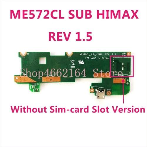 USB charger port board For ASUS MeMo Pad 7 ME572CL 7.0" Louder Speaker &USB connector module ME572CL_SUB_HIMAX PCB Board