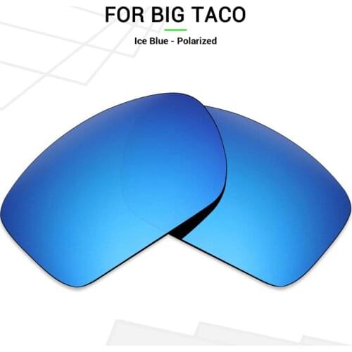 Mryok POLARIZED Replacement Lenses for-Oakley Big Taco Sunglasses Ice Blue