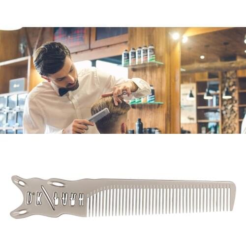 Professional Hair Cutting Comb Space Barbers Salon Hairdressing Aluminum Comb(Comb )