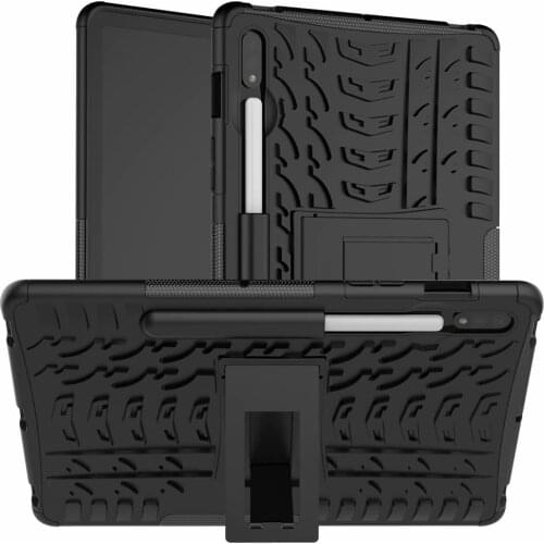 Shockproof Tough Rugged Dual Layer Protective Case Hybrid Kickstand Cover for Samsung Galaxy Tab S7 11 (SM-T870/T875/T876)