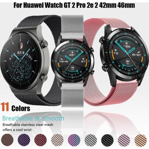 Stainless Steel Strap For Huawei Watch 3/3 Pro Bacelets for huawei watch GT 2 Pro 2 42mm 46mm Watchbands Wristbelts accessories