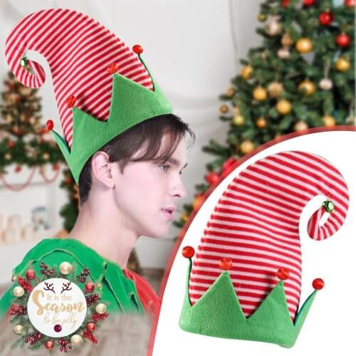 Christmas Hat Childrens Adult Red Hat Elves Cap Funny Party Christmas Costume Chimney Hat Winter Spring Decoration Gift