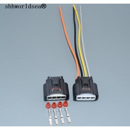 Shhworldsea 1SETS 2.2mm 4pin for Toyota Lexus Camry Corolla Rav4 Highlander connector Ignition Coil Plug connector 7283-7449-30