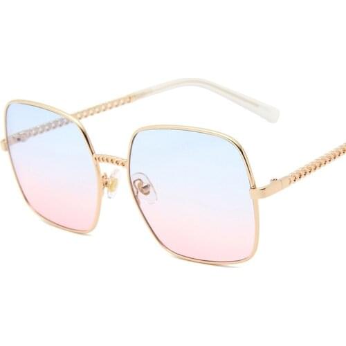 Retro Square Sunglasses Women Men Brand Driving Outdoor Metal Frame Sun Glasses Female Oversized AS048