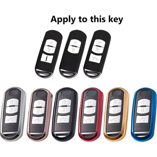 Smart TPU Soft Protective key Case Shell Cover for Mazda 2 3 5 6 MX5 CX3 CX5 CX7