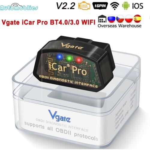 Vgate iCar Pro Wireless BT4.0 ELM327 WIFI OBD2 Scanner ELM 327 V2.2 For Android/IOS OBD 2 OBD2 Car Diagnostic Auto Tool