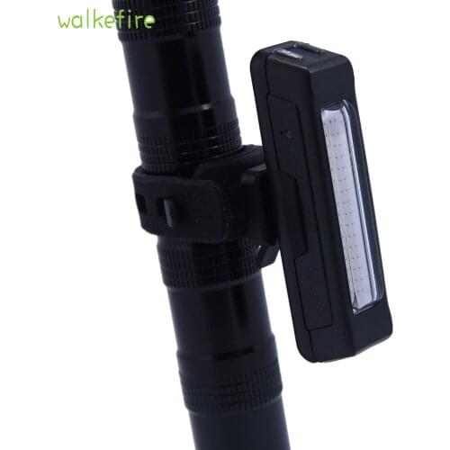 Walkfire 6 Modes USB Rechargeable Bike Bicycle Light Rear Back Safety Cycling Tail Light 100LM Front Rear Taillight Headlight