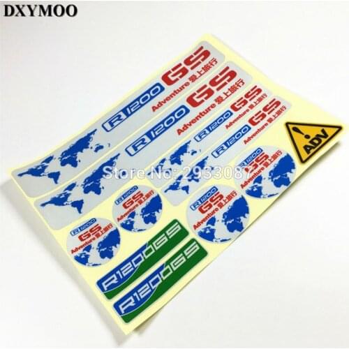 1 Set Motorcycle Helmet Laptop Bike Vinyl Car Whole Body Decals Bumper Car Window Stickers for ADV R1200GS ADVENTURE