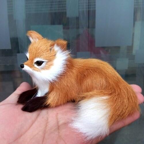 1 Pcs Simulation Animal Foxes Plush Toy Doll Photography for Children Kids Birthday Gift EIG88