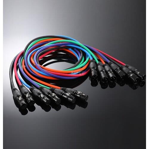 1Pcs custom Neutrik Yongsheng audio gold-plated XLR balanced cable microphone XLR male and female extension cable HiFi