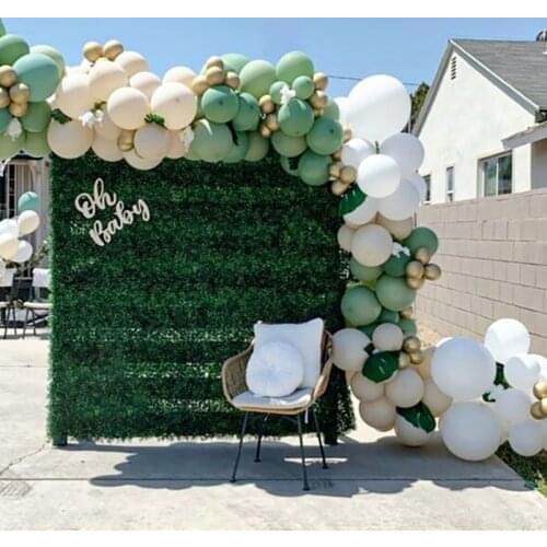 152Pcs Wedding Party Decors Avocado Green Balloon Garland Arch Kit For Kid Adult Birthday Party Anniversary Baby Shower Supplies