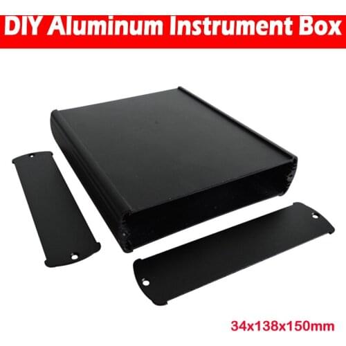 34x138x150mm Aluminum Project Box Enclosure Case Electronic DIY Instrument Case