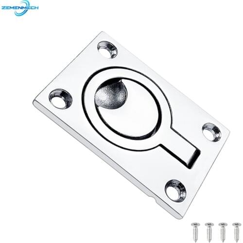62*44mm 316 Stainless Steel Marine Boat Deck Hatch Flush Pull Lift Handle Ring Door Knobs Pull Ring Hardware Boat Accessories