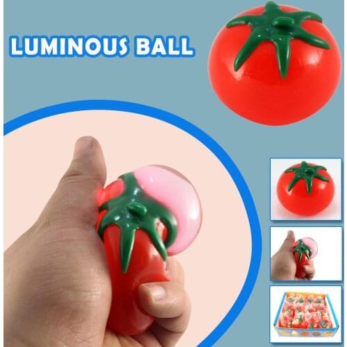 @ Stress Ball Novelty Simulation Fruit Food Tomato Shaped Tomato Water Ball Toys Stress 1ml Brinquedo Anti Estresse Fidget Toy