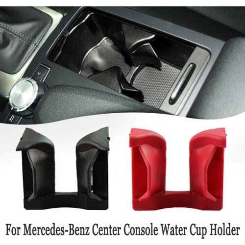 Car Center Console Water Cup Holder Drink Stand Insert Divider Board For Mercedes-Benz C E GLK Class W204 W207 W212 S212 X204