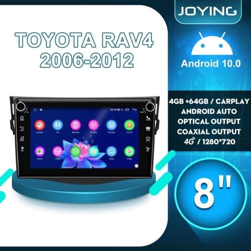 9" Android Car Stereo Multimedia Radio Player for Toyota RAV4 2006-2012 GPS DSP Carplay SPDIF Subwoofer 4G SIM Card WiFi DVR DAB