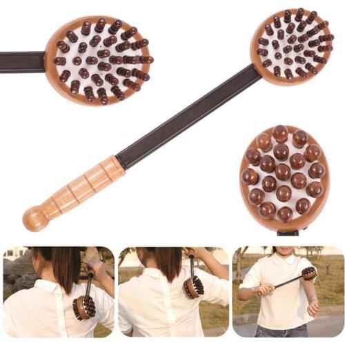 Double Sided Wooden Body Massage Hammer Elastic Multifunctional Massage Tool Massager SANA889