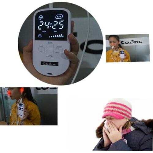 Rhinitis Allergy nose clip SnoreStop Sinusitis Cure Reliever Low-frequency Rhinitis Laser Therapy Treatment Massager Machine