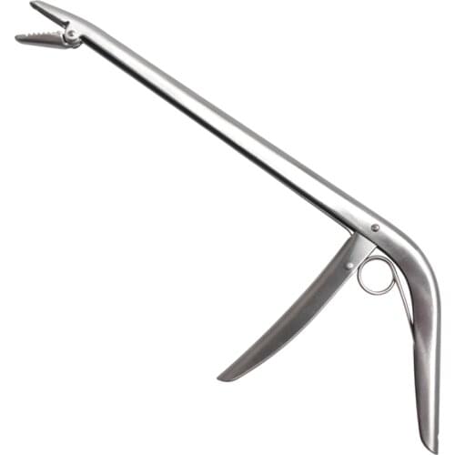 Stainless steel fishing hook remover tool decoupling device fishing lip grip fishing tool with good grip handle 28.5cm 110G