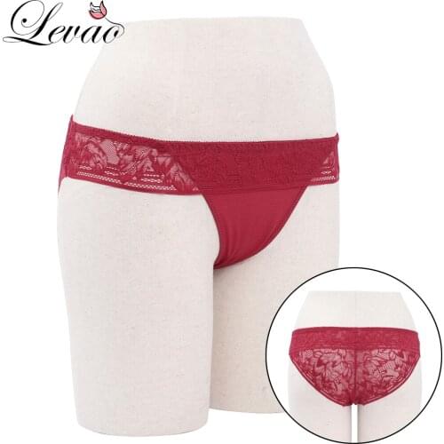 LEVAO Women Transparent Sexy Lace Hipster Panties Lingeries Ladies Soft Ice Silk Lace Comfort Mesh Bikini Briefs Bragas Mujer
