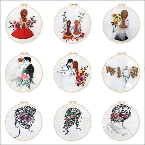 Girls Embroidery Kit for Beginners Full Range Embroidery Set Love Gift Cross Stitch Kit Craft Kits English Description