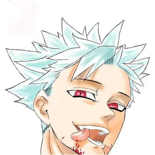 Personality The Seven Deadly Sins Ban Anime Car Stickers Surfboard Trunk Decal Windows Motorcycle Decoration Apply To Car Window