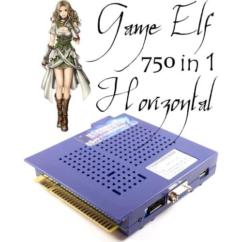 New Game Elf 750 Multi Arcade Games JAMMA Board CGA/VGA Output MAME Horizontal